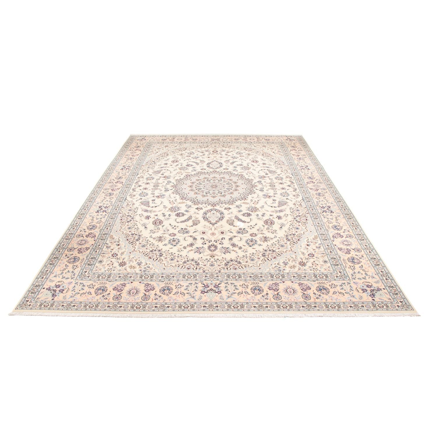 Tapis persan - Nain - Premium - 363 x 250 cm - crème