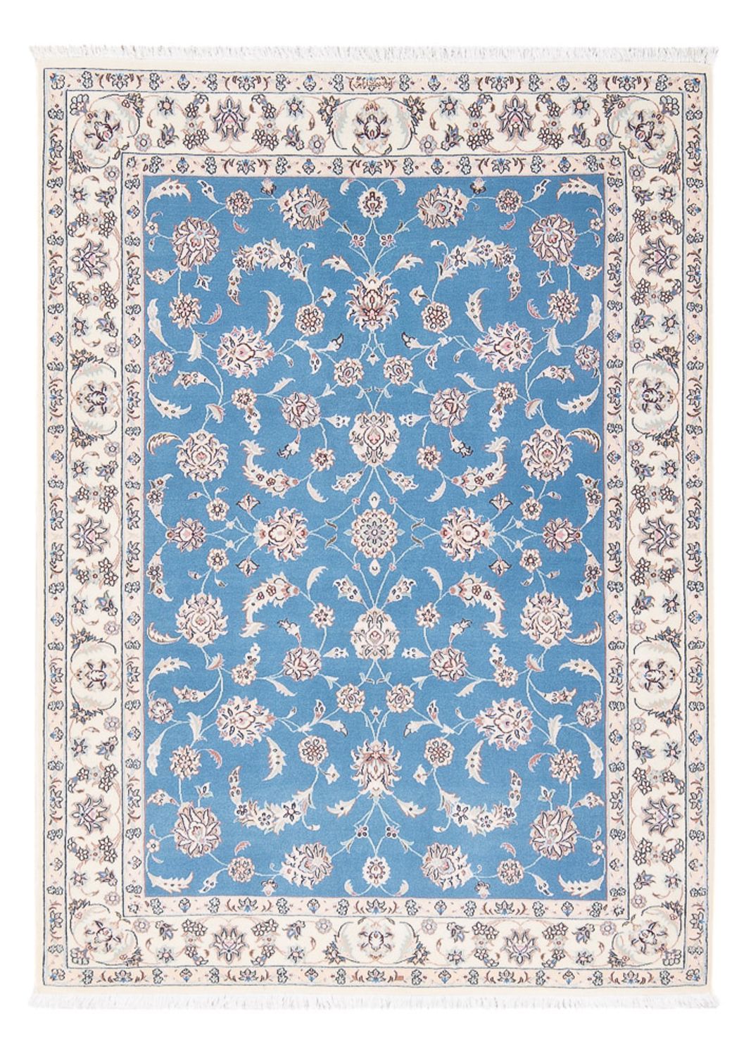 Tapis persan - Nain - Premium - 155 x 110 cm - bleu