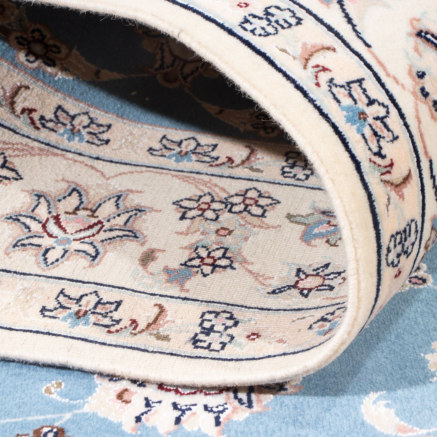 Tapis persan - Nain - Premium - 155 x 110 cm - bleu