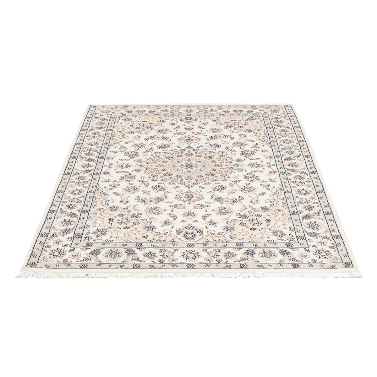 Tapis persan - Nain - Premium - 161 x 109 cm - crème