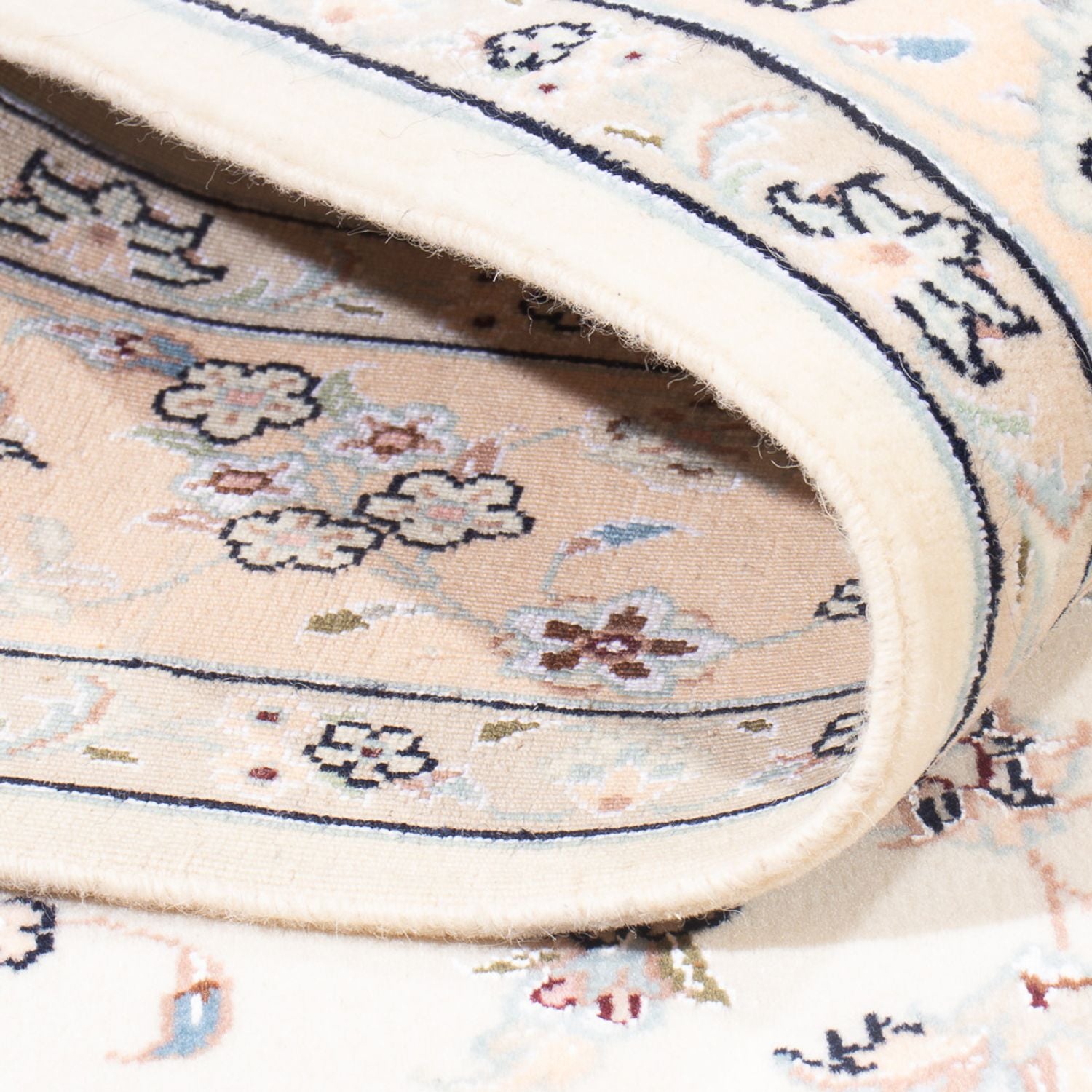 Tapis persan - Nain - Premium - 160 x 110 cm - crème