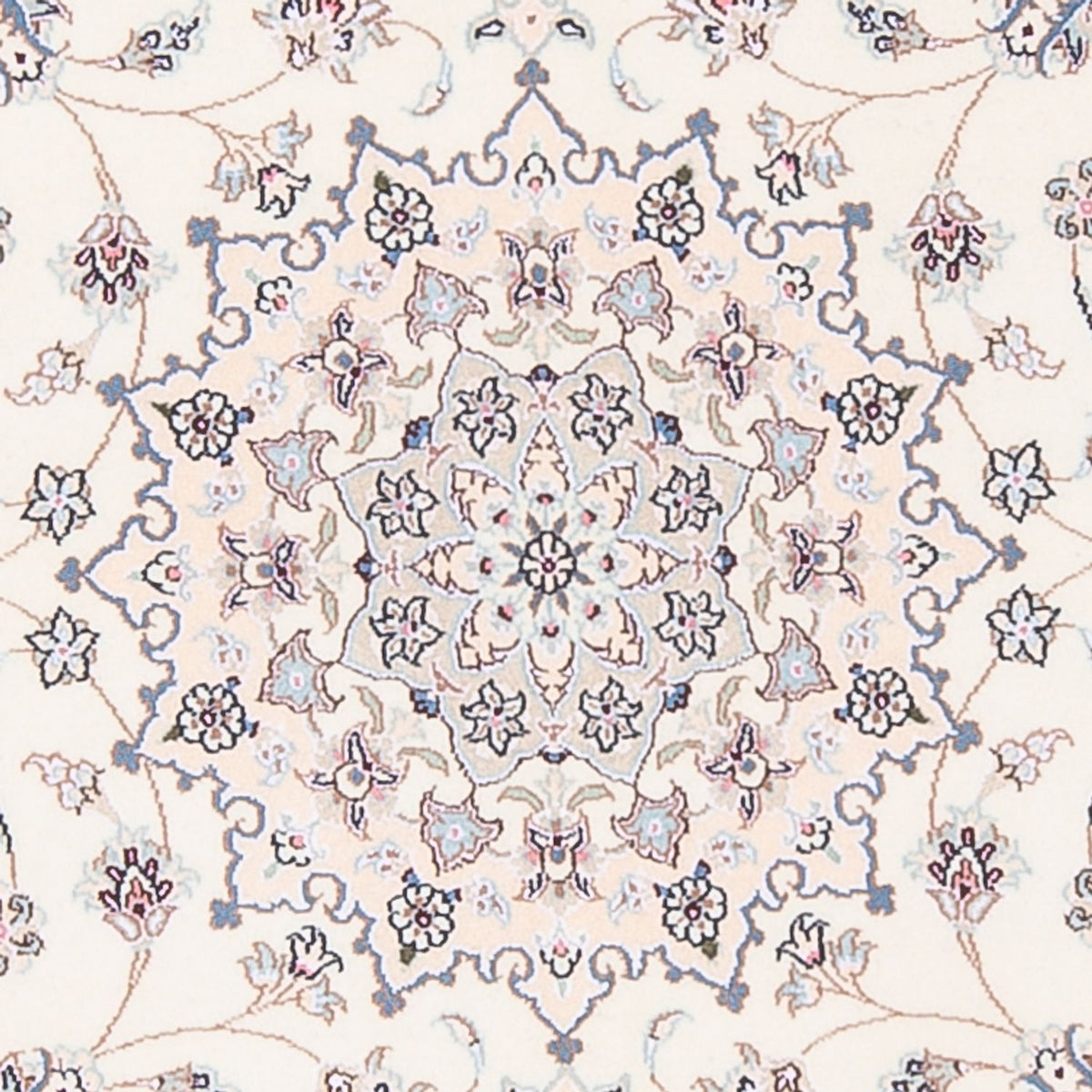 Tapis persan - Nain - Premium - 160 x 108 cm - crème