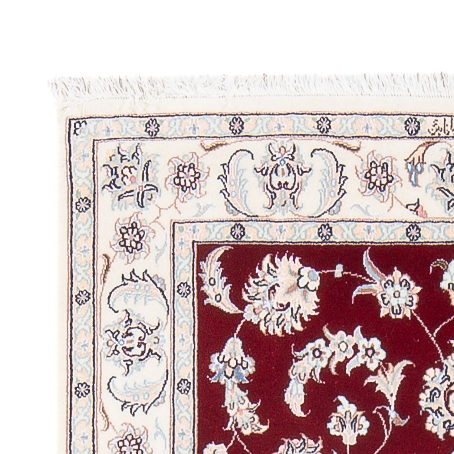 Tapis persan - Nain - Premium - 121 x 82 cm - rouge