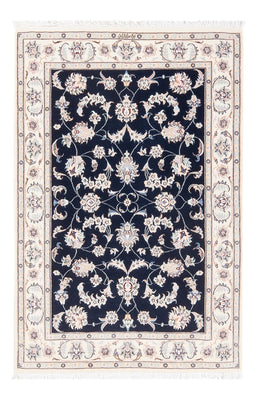 Tapis persan - Nain - Premium - 120 x 81 cm - bleu foncé
