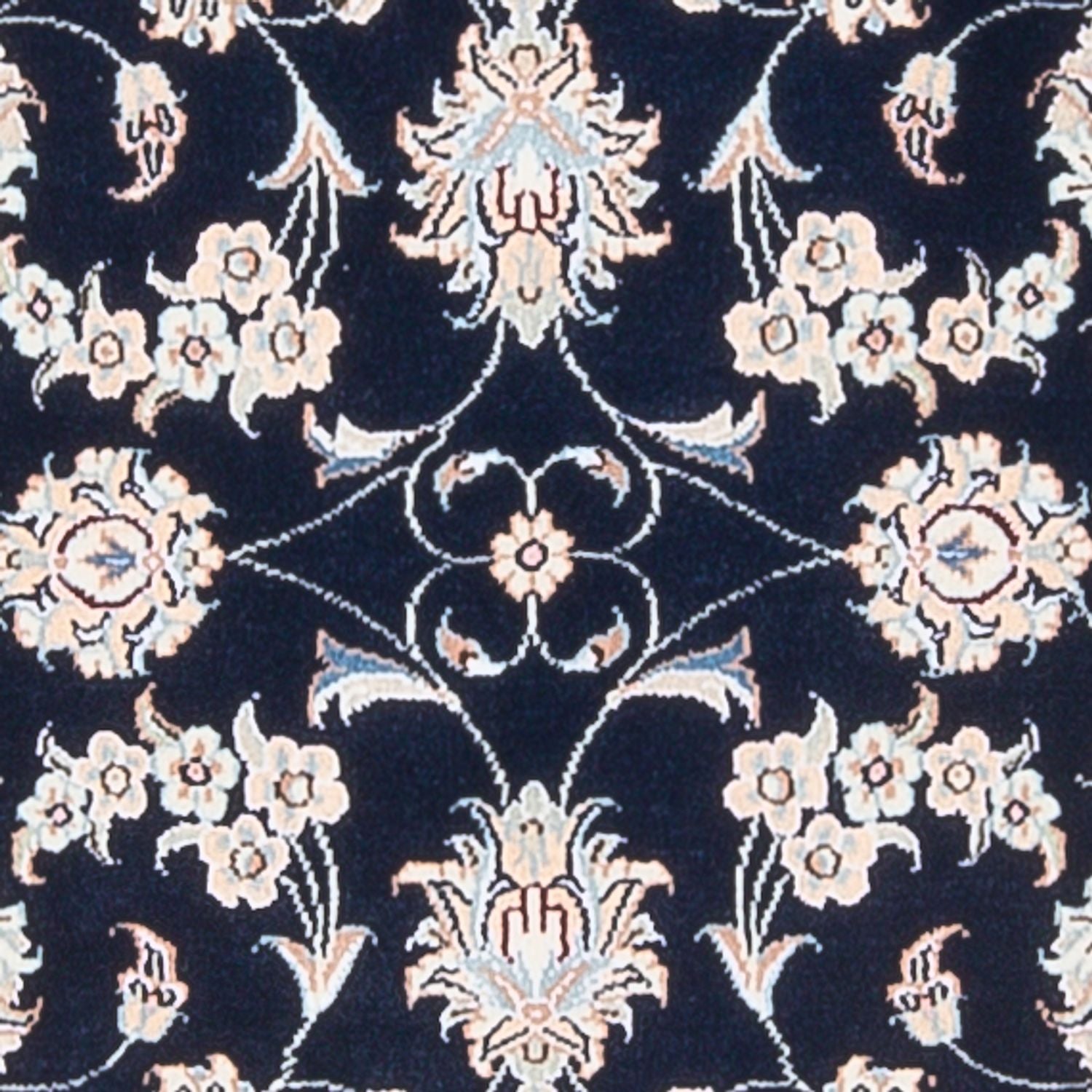 Tapis persan - Nain - Premium - 120 x 81 cm - bleu foncé