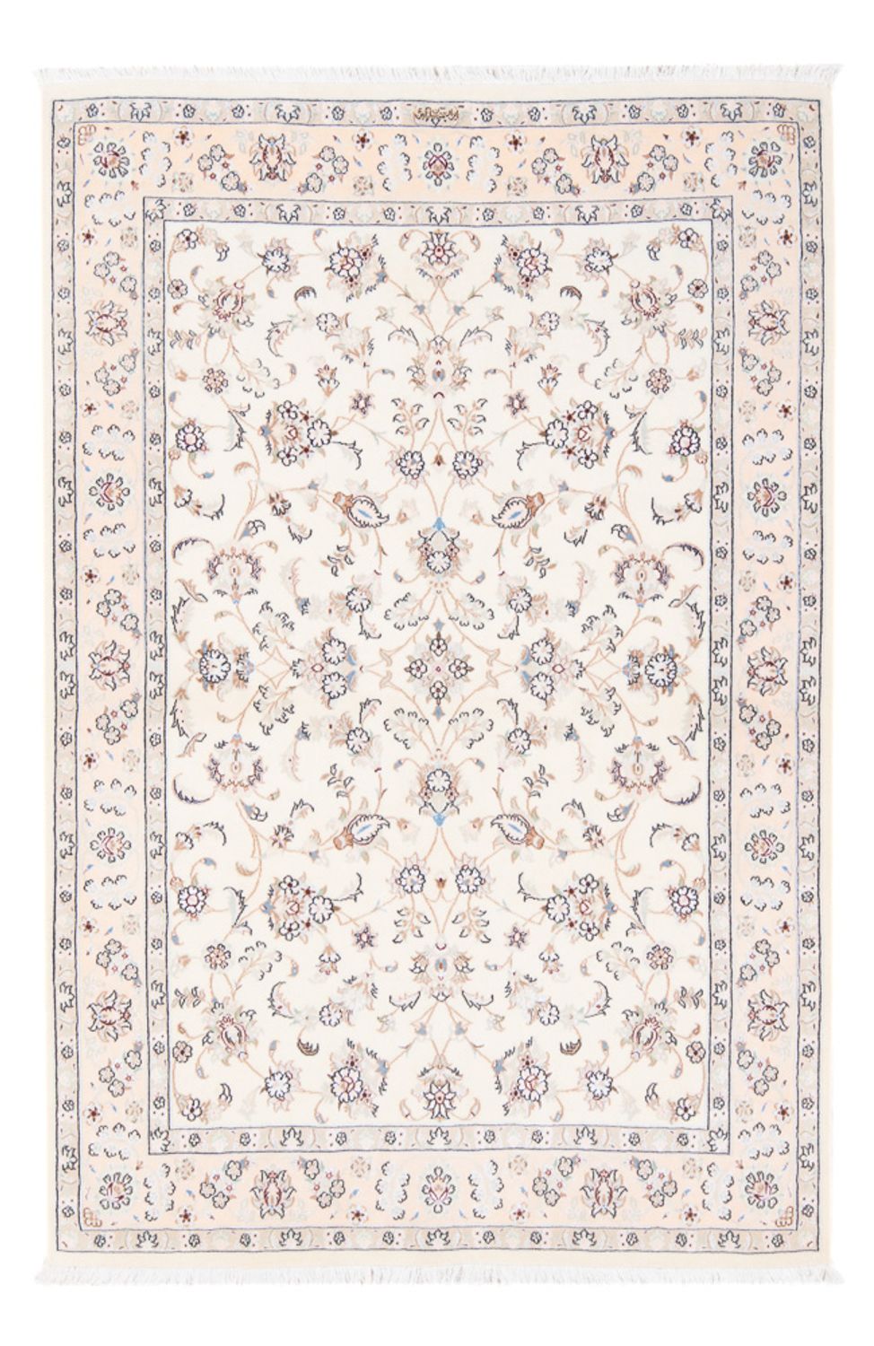 Tapis persan - Nain - Premium - 158 x 108 cm - crème
