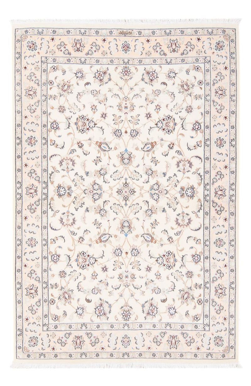 Tapis persan - Nain - Premium - 158 x 108 cm - crème