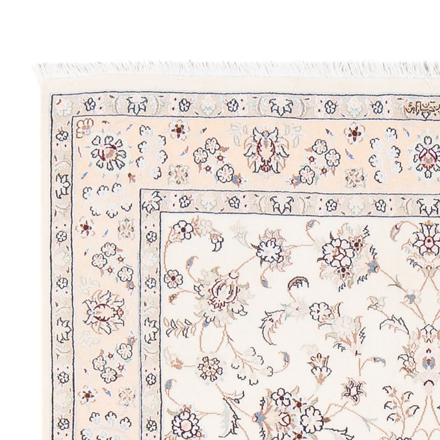 Tapis persan - Nain - Premium - 158 x 108 cm - crème