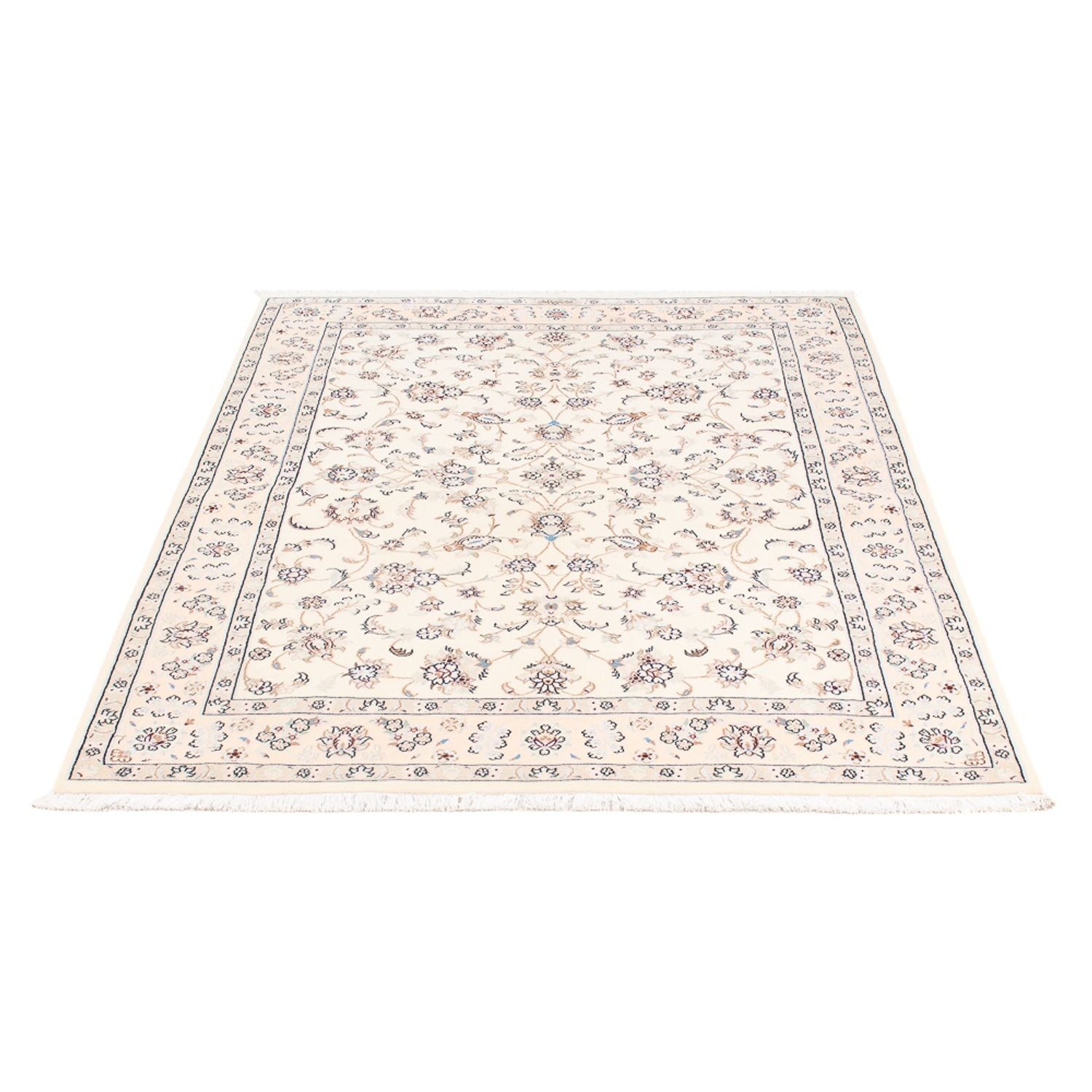 Tapis persan - Nain - Premium - 158 x 108 cm - crème