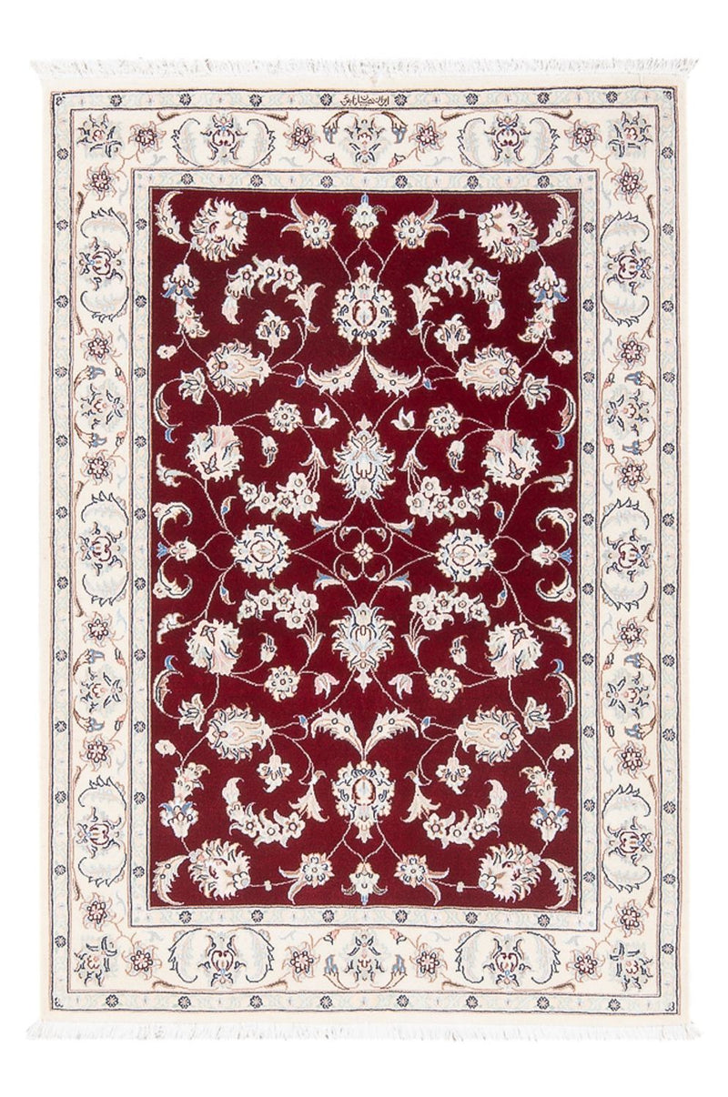 Tapis persan - Nain - Premium - 125 x 84 cm - rouge