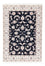 Tapis persan - Nain - Premium - 123 x 81 cm - bleu foncé