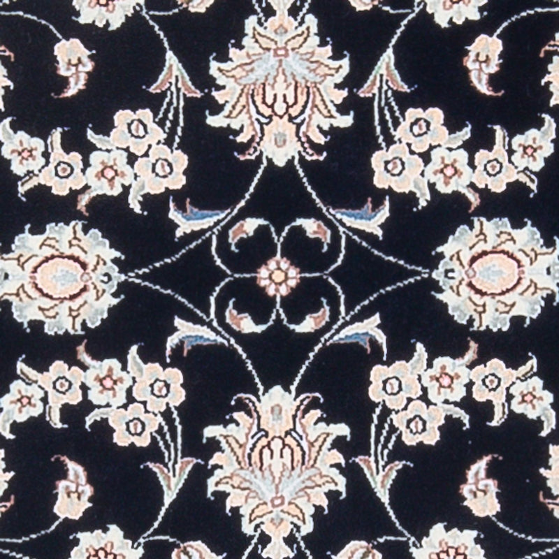 Tapis persan - Nain - Premium - 123 x 81 cm - bleu foncé
