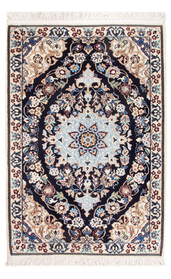 Tapis persan - Nain - Premium - 77 x 50 cm - bleu clair