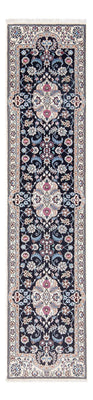Tapis de couloir Tapis persan - Nain - Premium - 197 x 48 cm - bleu foncé