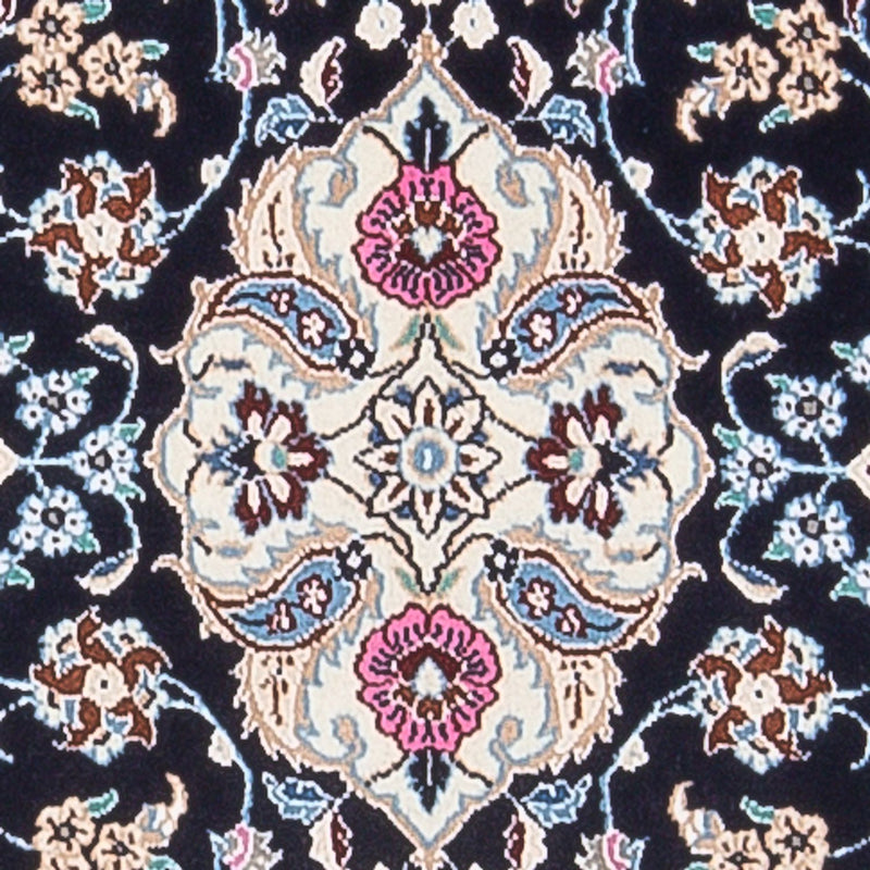 Tapis de couloir Tapis persan - Nain - Premium - 197 x 48 cm - bleu foncé