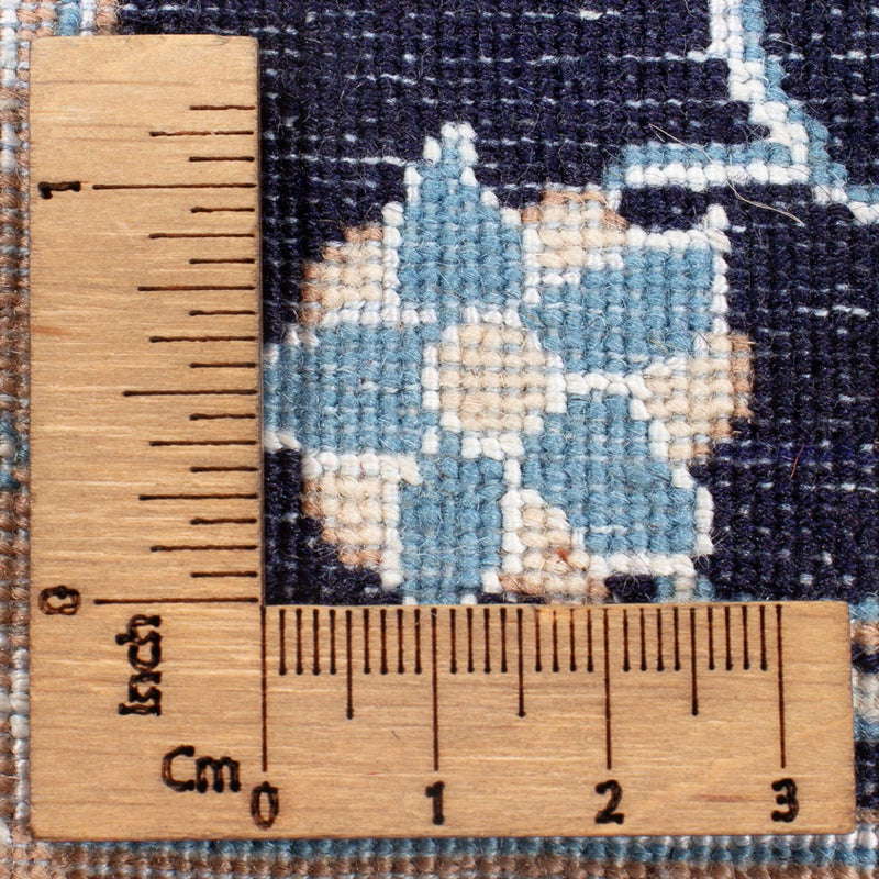 Tapis de couloir Tapis persan - Nain - Premium - 197 x 48 cm - bleu foncé
