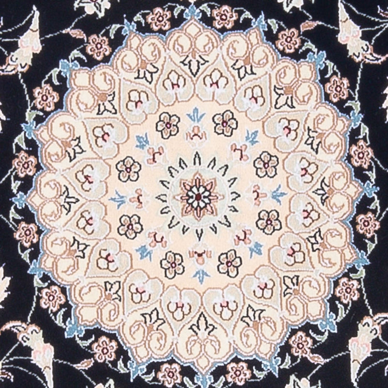 Tapis persan - Nain - Premium - 144 x 90 cm - bleu foncé