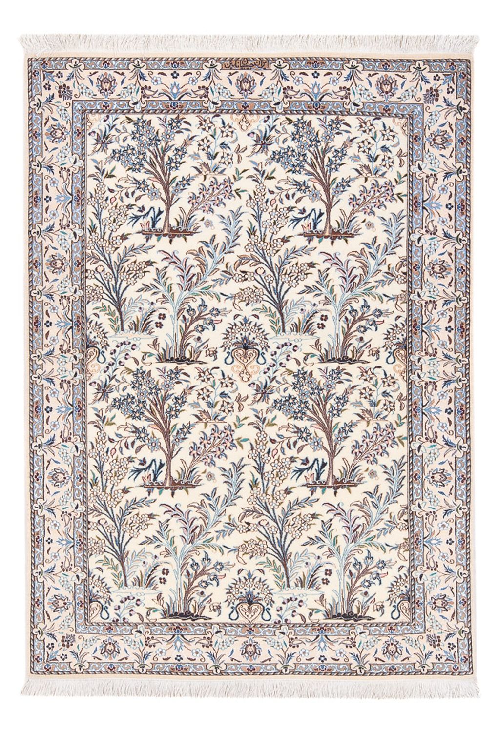 Tapis persan - Nain - Premium - 153 x 104 cm - crème