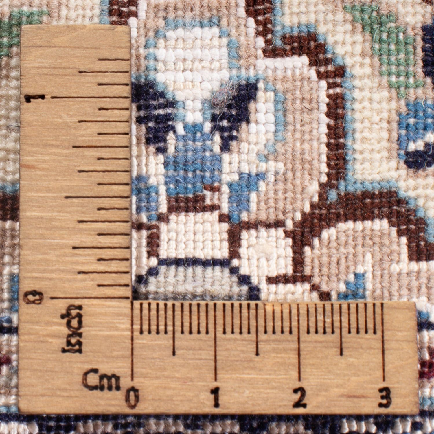 Tapis persan - Nain - Premium - 145 x 71 cm - beige foncé