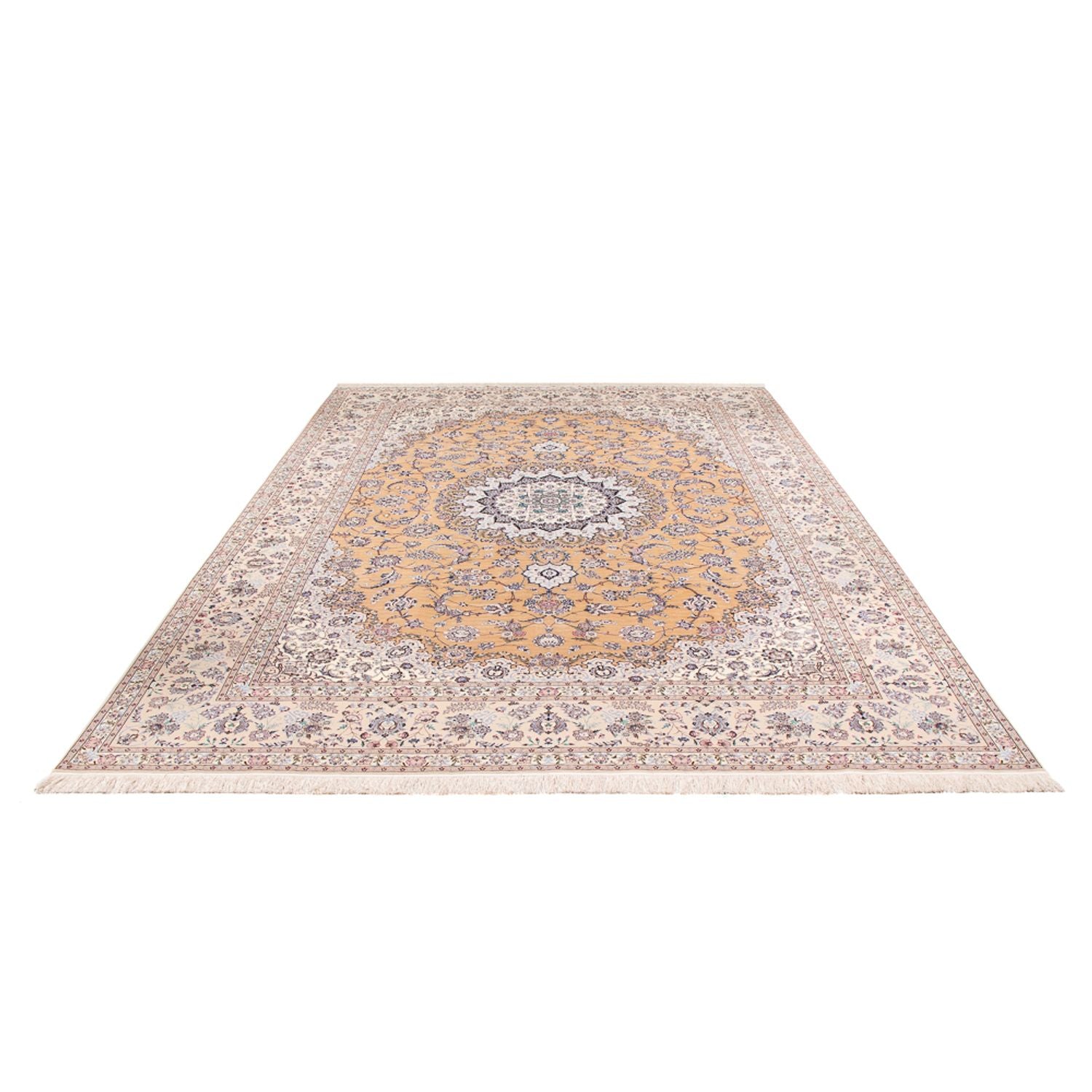 Tapis persan - Nain - Premium - 361 x 252 cm - saumon