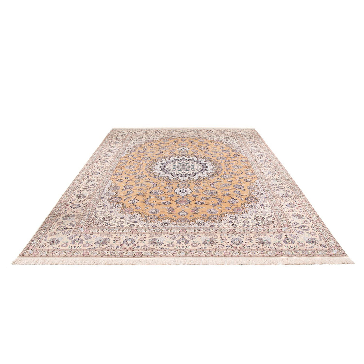 Tapis persan - Nain - Premium - 361 x 252 cm - saumon