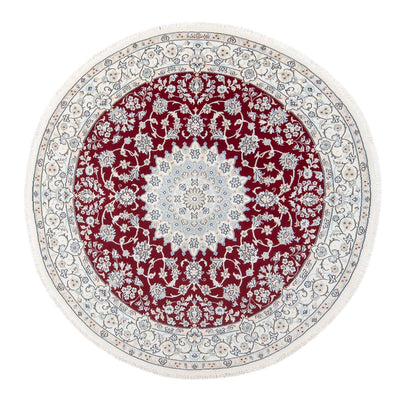 Tapis persan - Nain - Premium ronde  - 150 x 150 cm - rouge