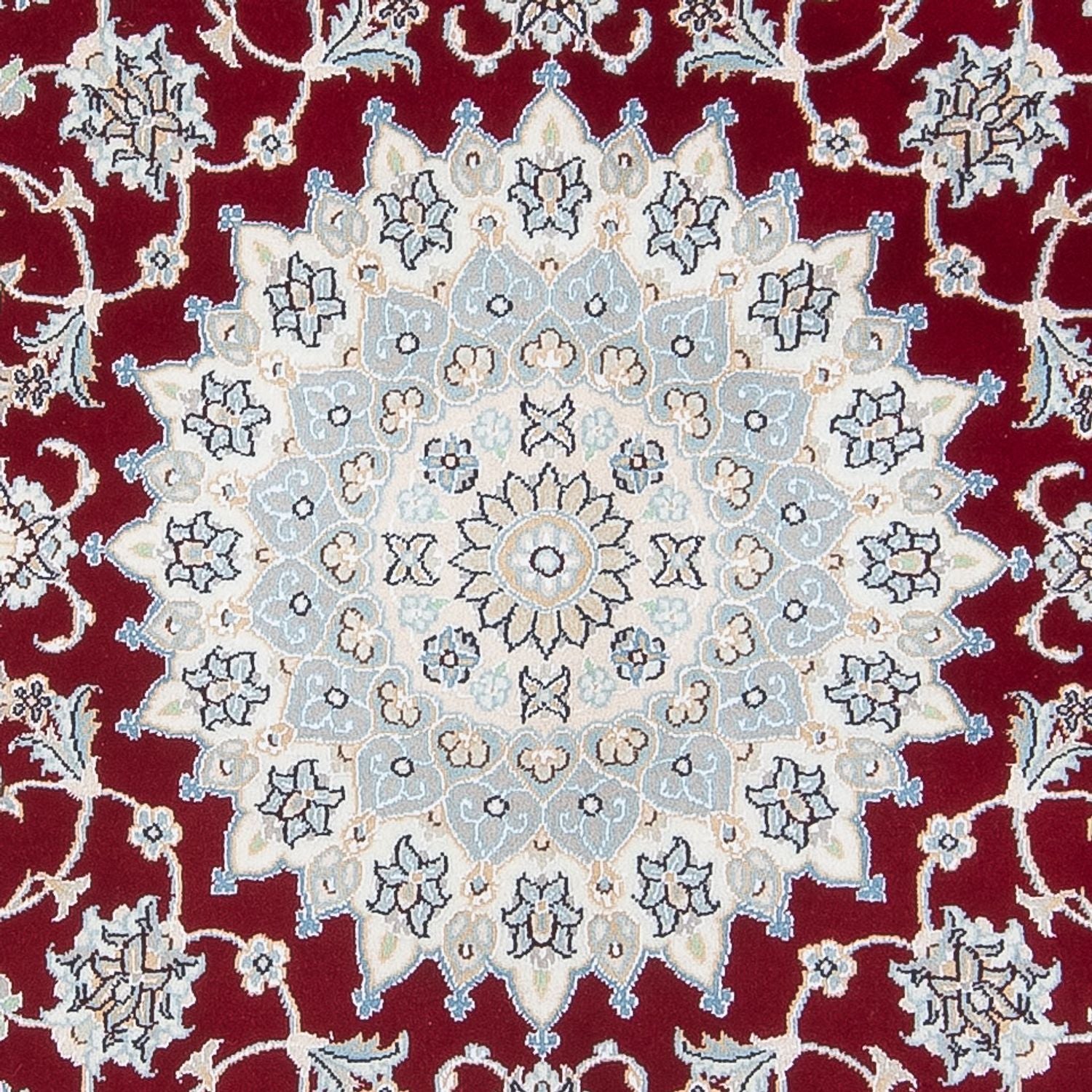 Tapis persan - Nain - Premium ronde  - 150 x 150 cm - rouge