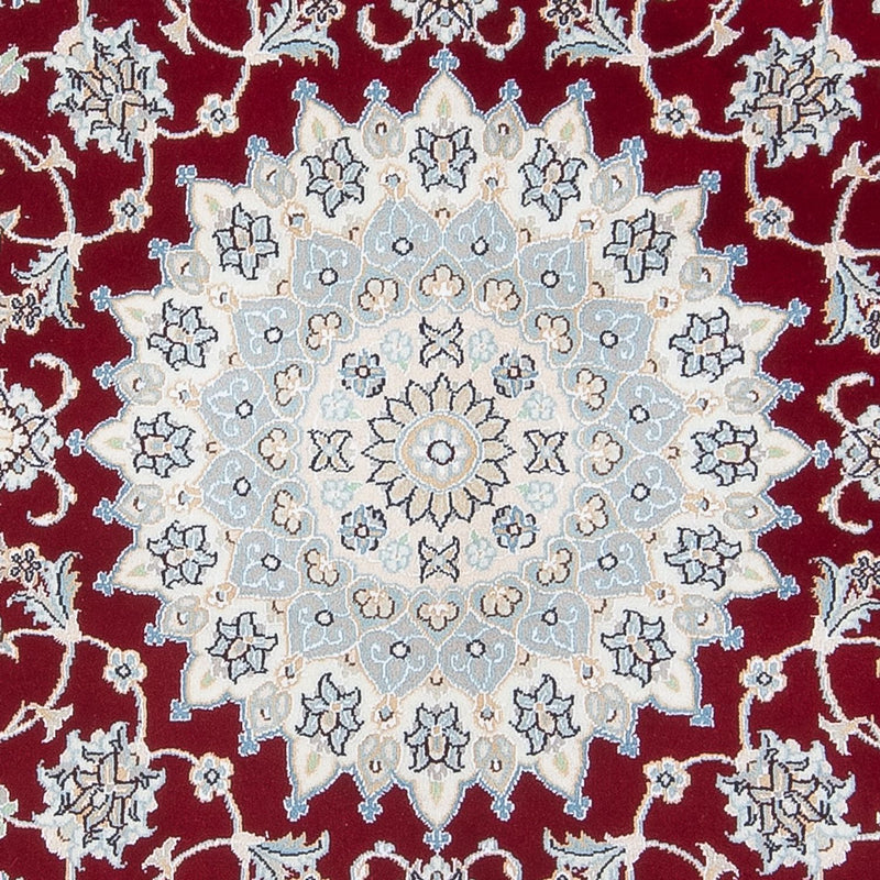 Tapis persan - Nain - Premium ronde  - 150 x 150 cm - rouge
