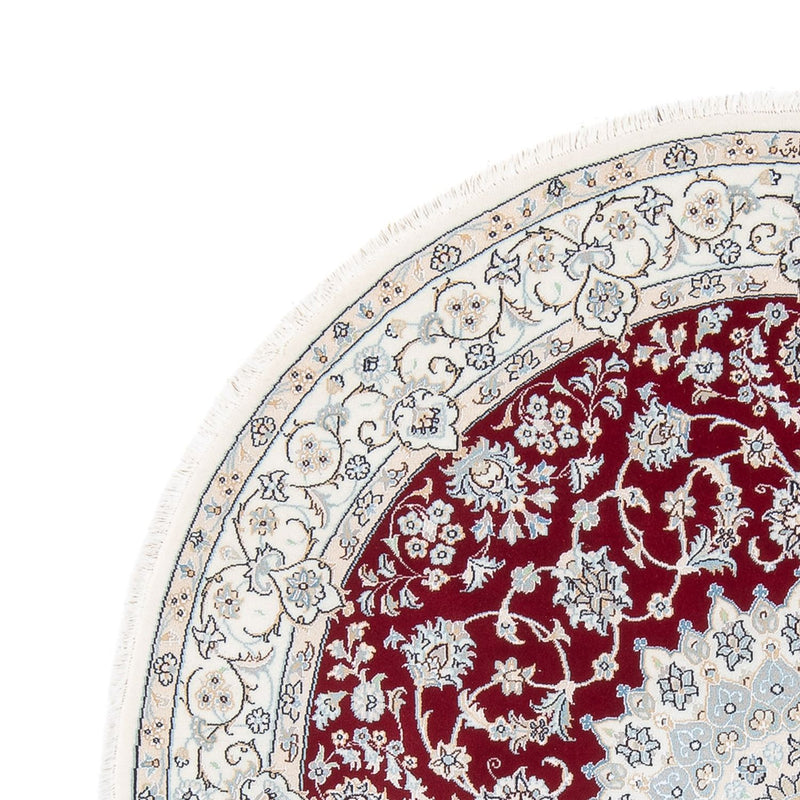 Tapis persan - Nain - Premium ronde  - 150 x 150 cm - rouge