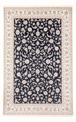 Tapis persan - Nain - 291 x 200 cm - bleu foncé