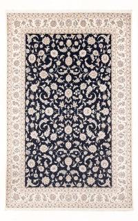 Tapis persan - Nain - 291 x 200 cm - bleu foncé