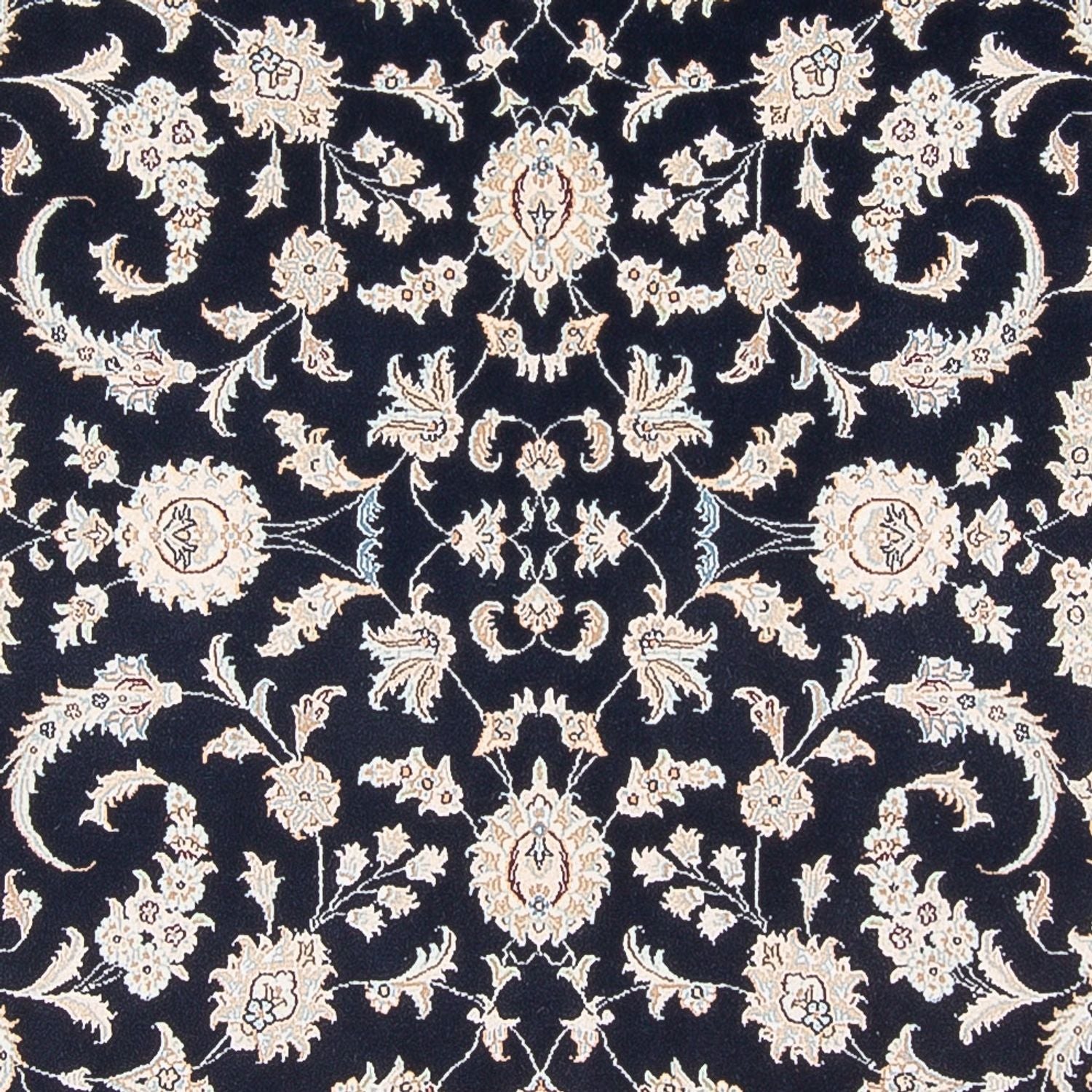 Tapis persan - Nain - 291 x 200 cm - bleu foncé