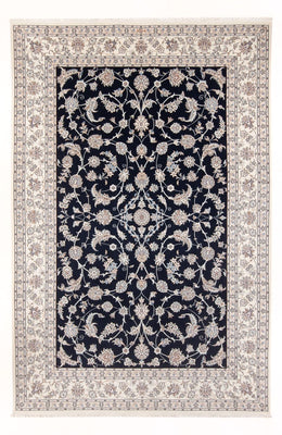 Tapis persan - Nain - 297 x 200 cm - bleu foncé