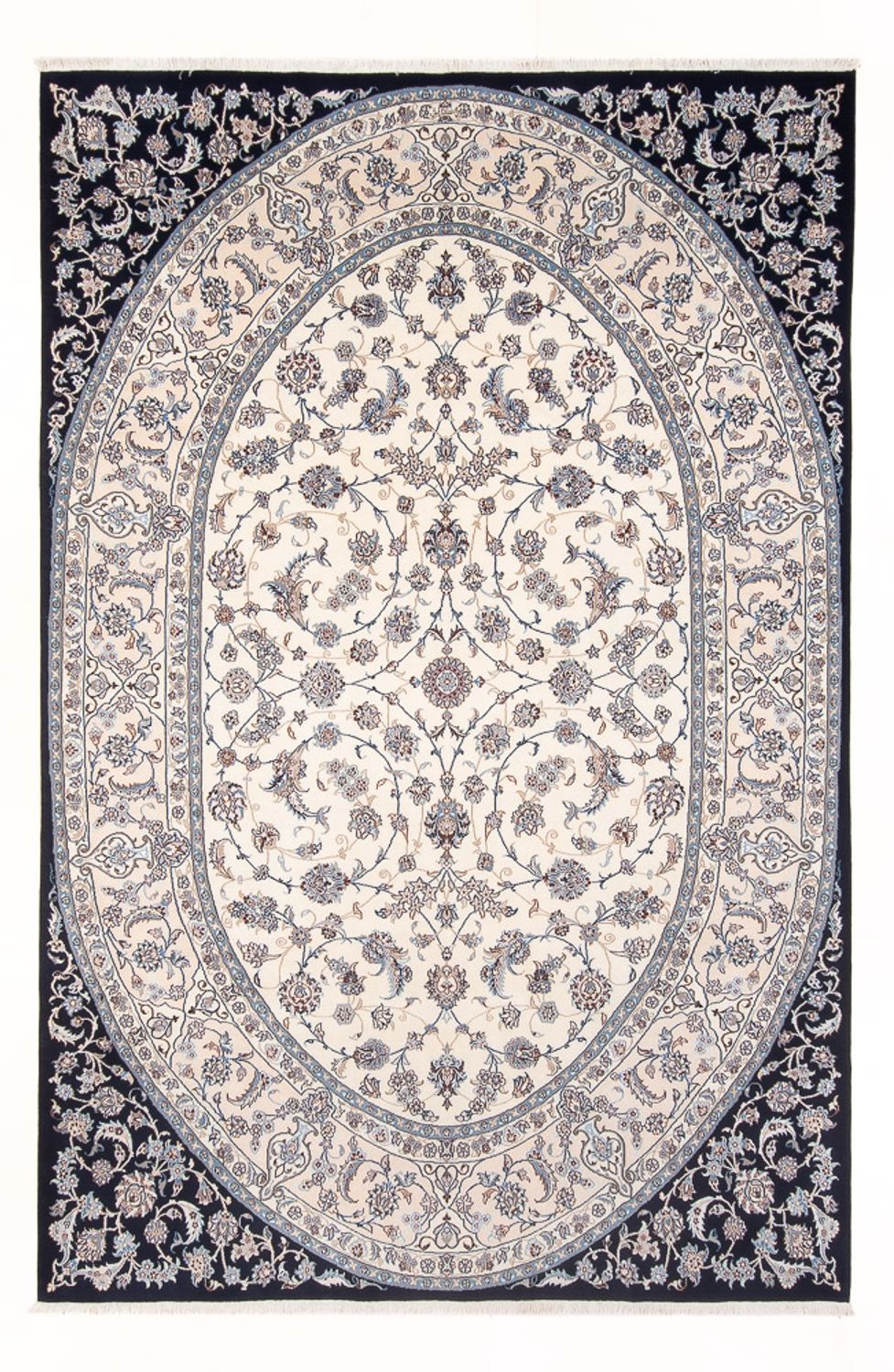 Tapis persan - Nain - 295 x 202 cm - crème