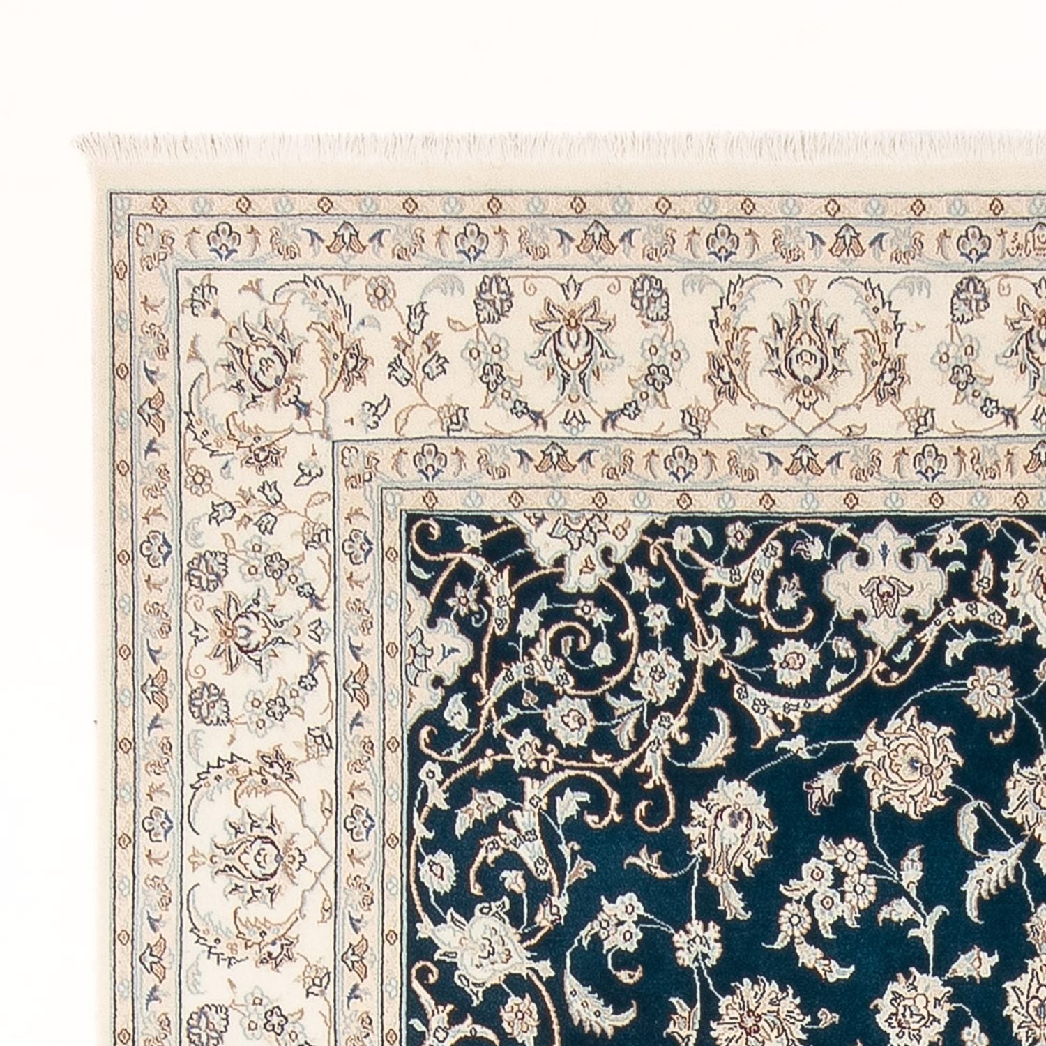 Tapis persan - Nain - 297 x 198 cm - vert