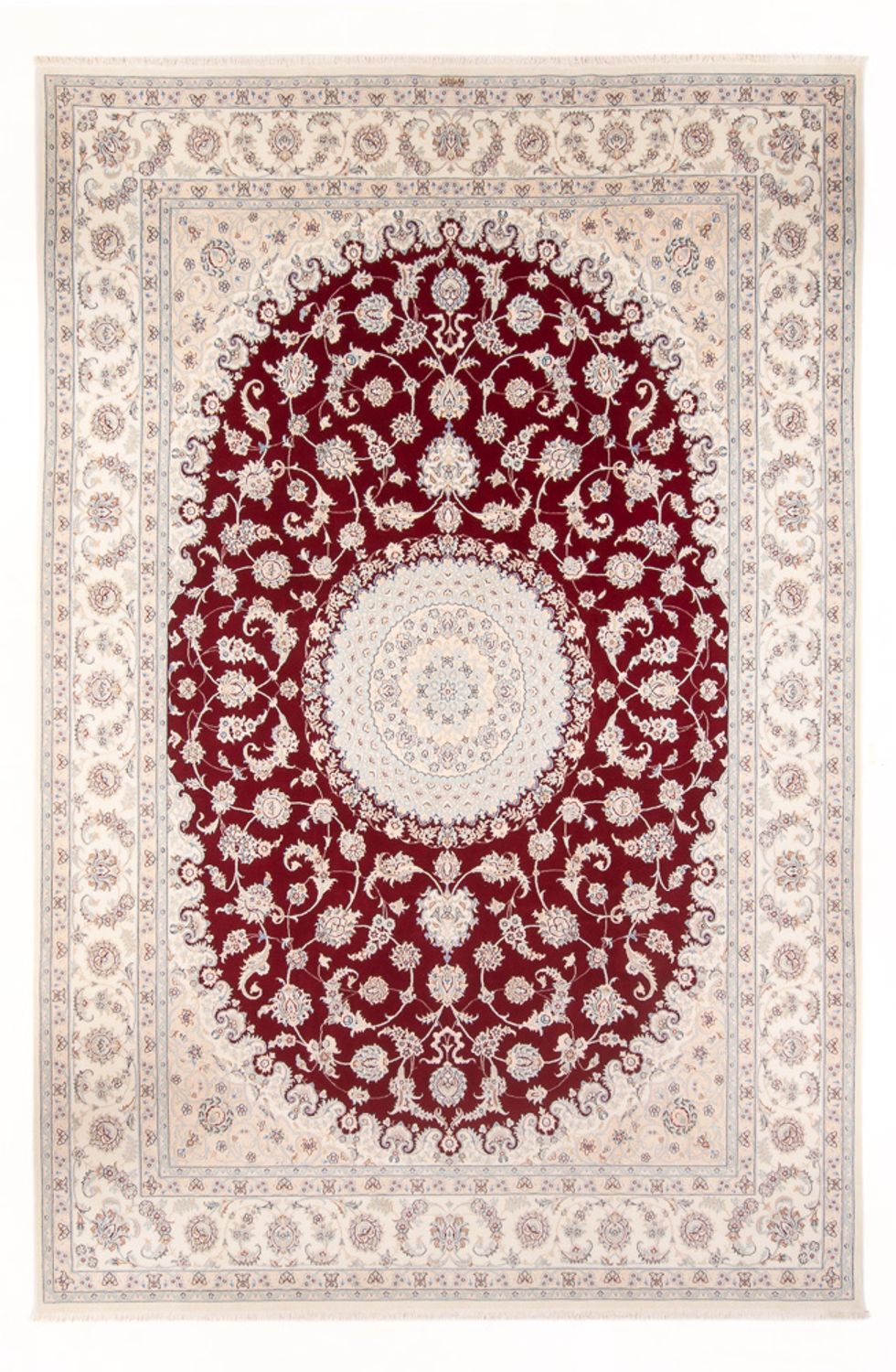 Tapis persan - Nain - 347 x 247 cm - rouge