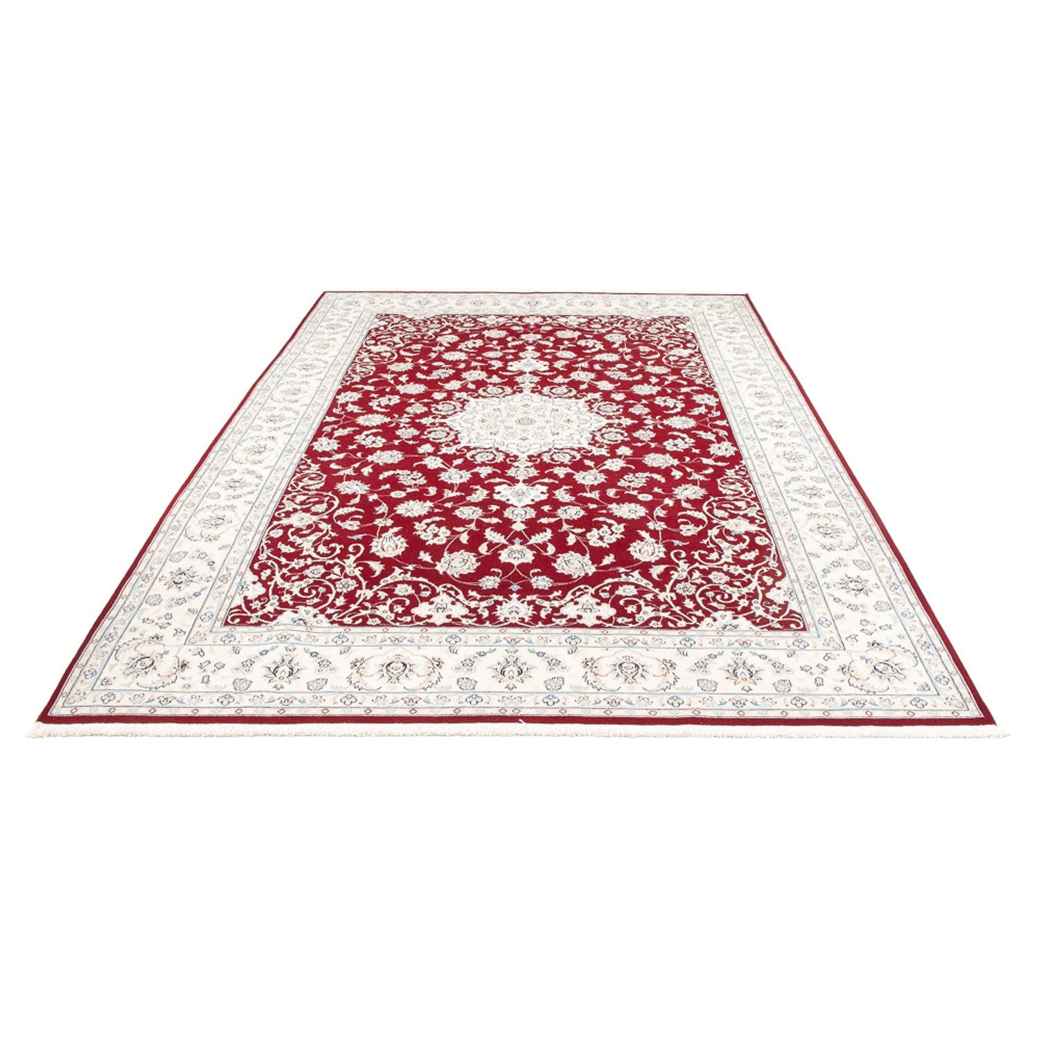 Tapis persan - Nain - 300 x 198 cm - rouge
