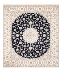 Tapis persan - Nain - 261 x 223 cm - bleu foncé