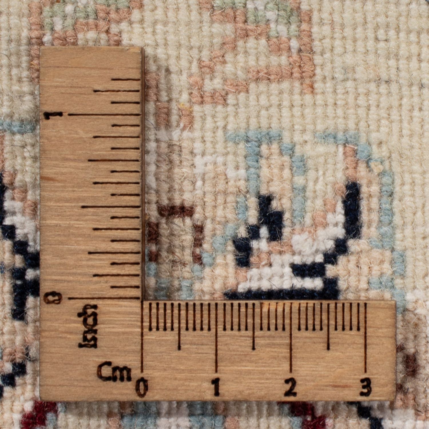 Tapis persan - Nain - 261 x 223 cm - bleu foncé