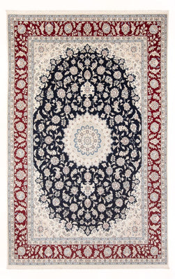 Tapis persan - Nain - 297 x 198 cm - bleu foncé
