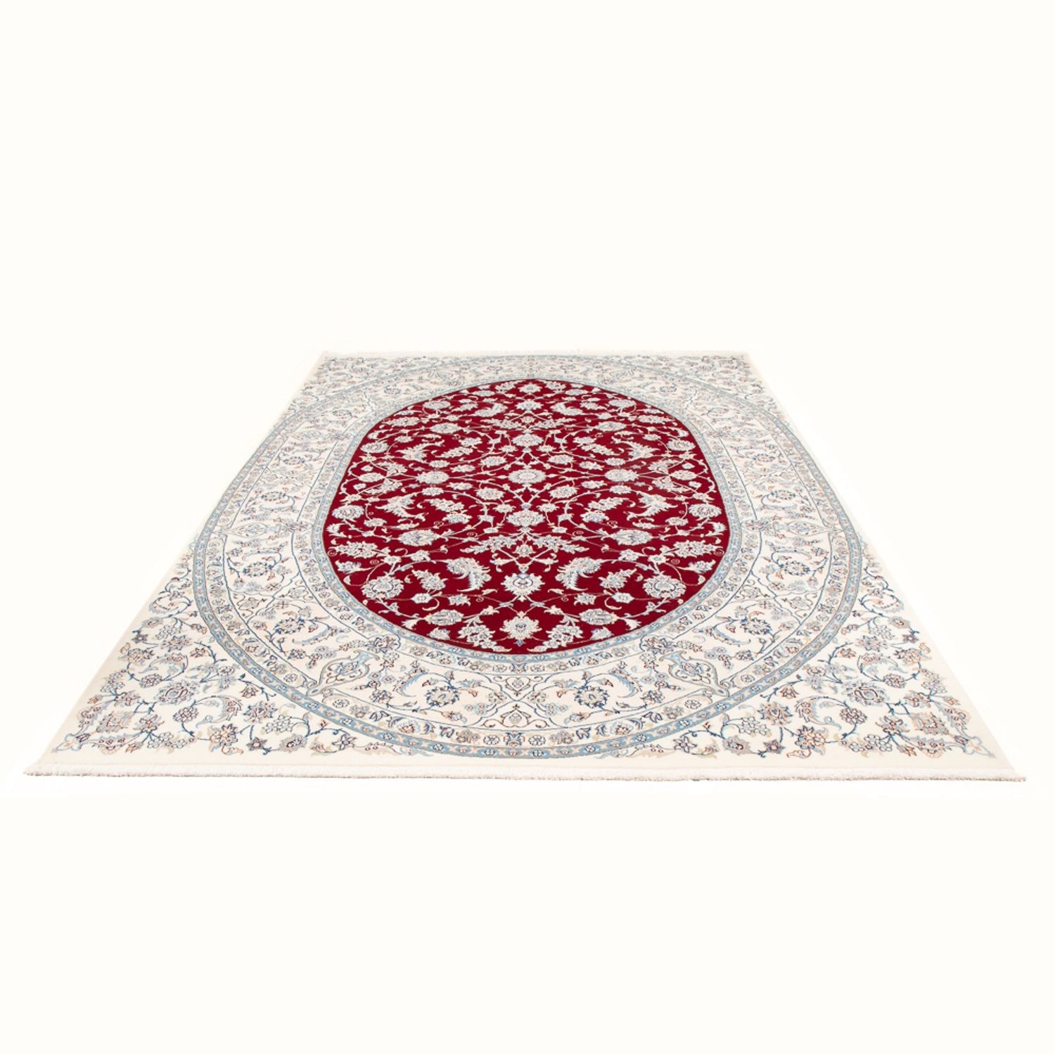 Tapis persan - Nain - 300 x 202 cm - rouge