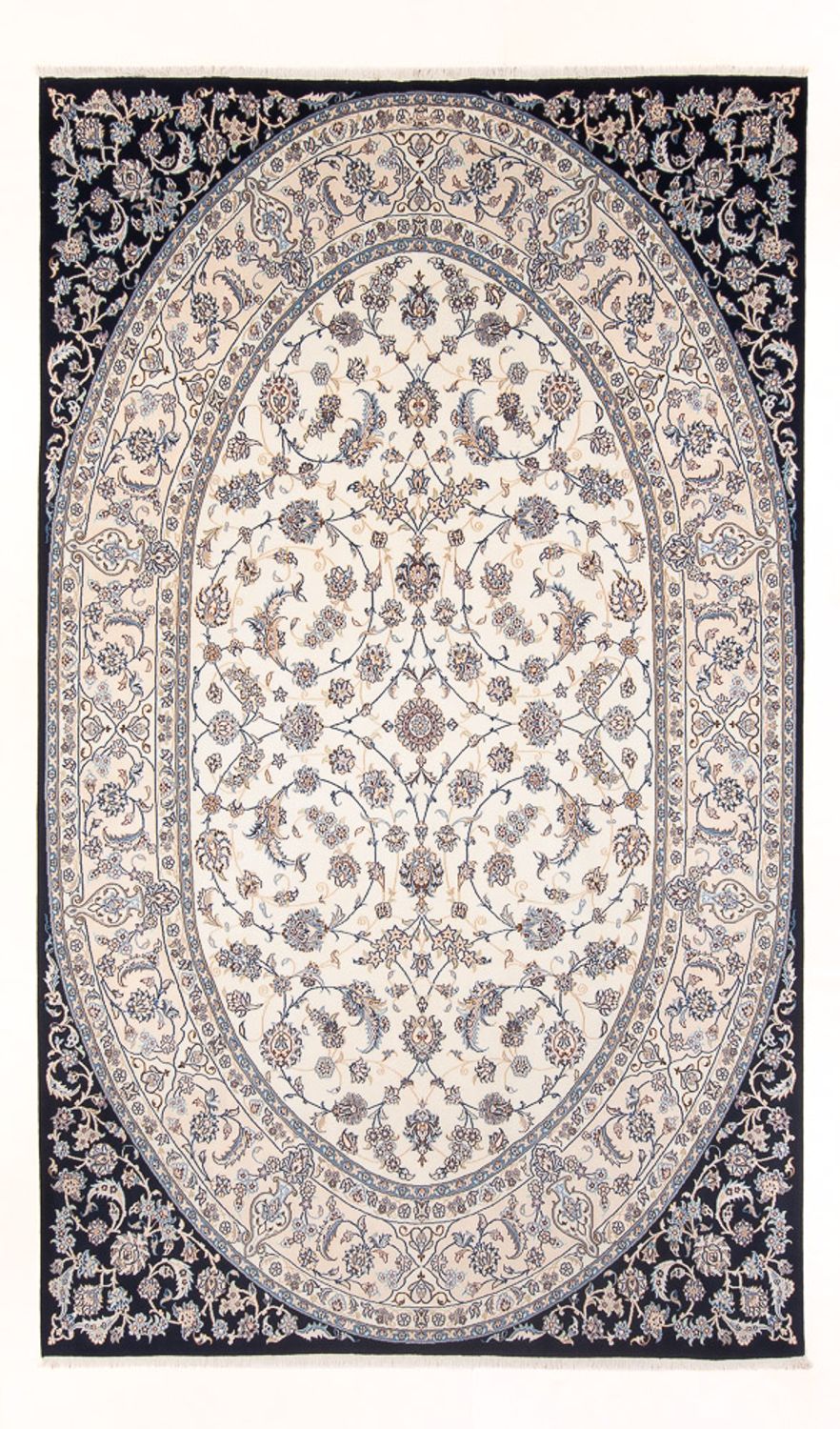 Tapis persan - Nain - 315 x 198 cm - crème