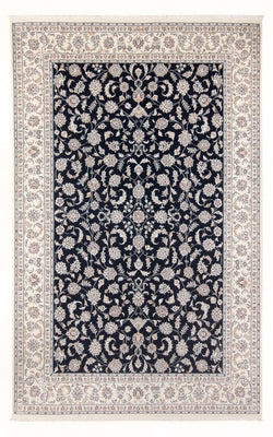 Tapis persan - Nain - Premium - 295 x 197 cm - bleu foncé