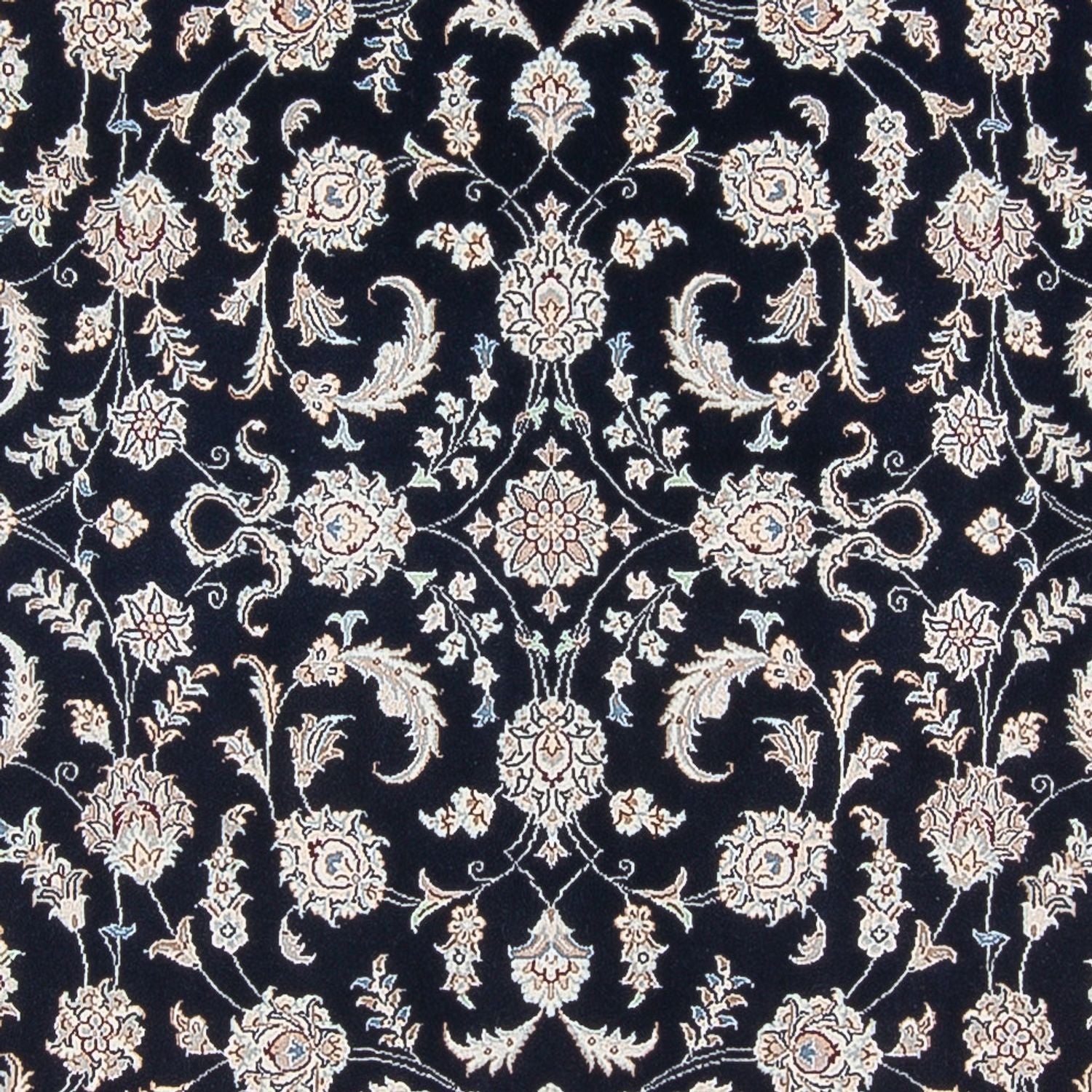 Tapis persan - Nain - Premium - 295 x 197 cm - bleu foncé