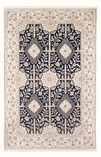 Tapis persan - Nain - Premium - 294 x 198 cm - bleu foncé