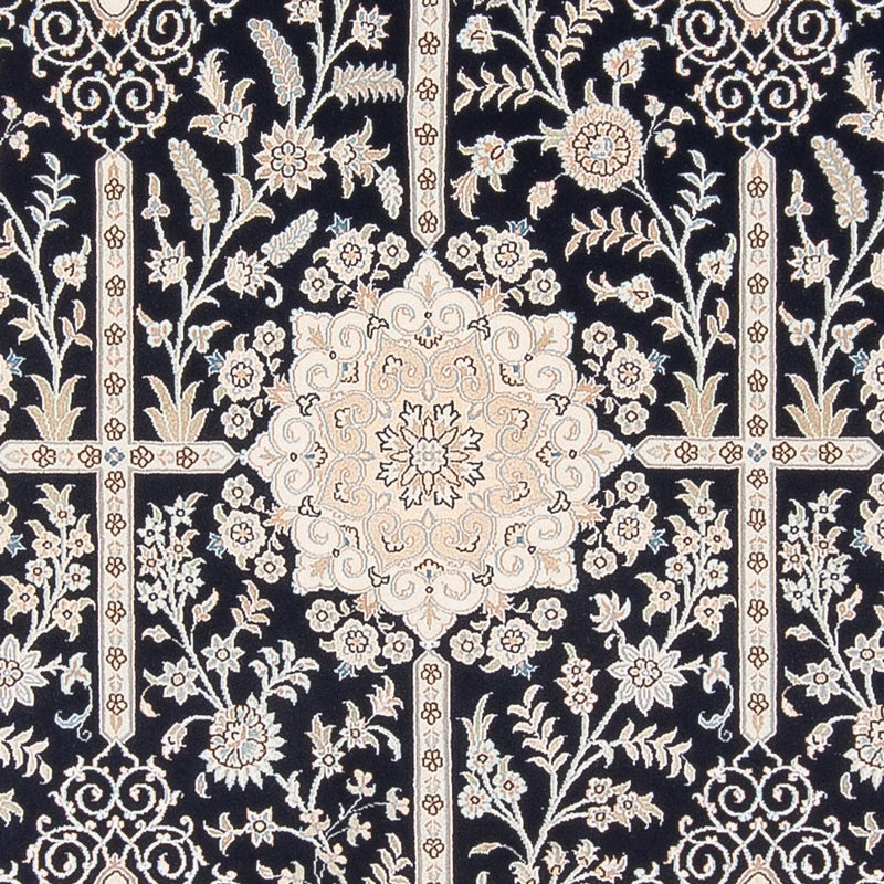 Tapis persan - Nain - Premium - 294 x 198 cm - bleu foncé