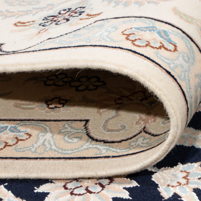 Tapis persan - Nain - Premium - 294 x 198 cm - bleu foncé