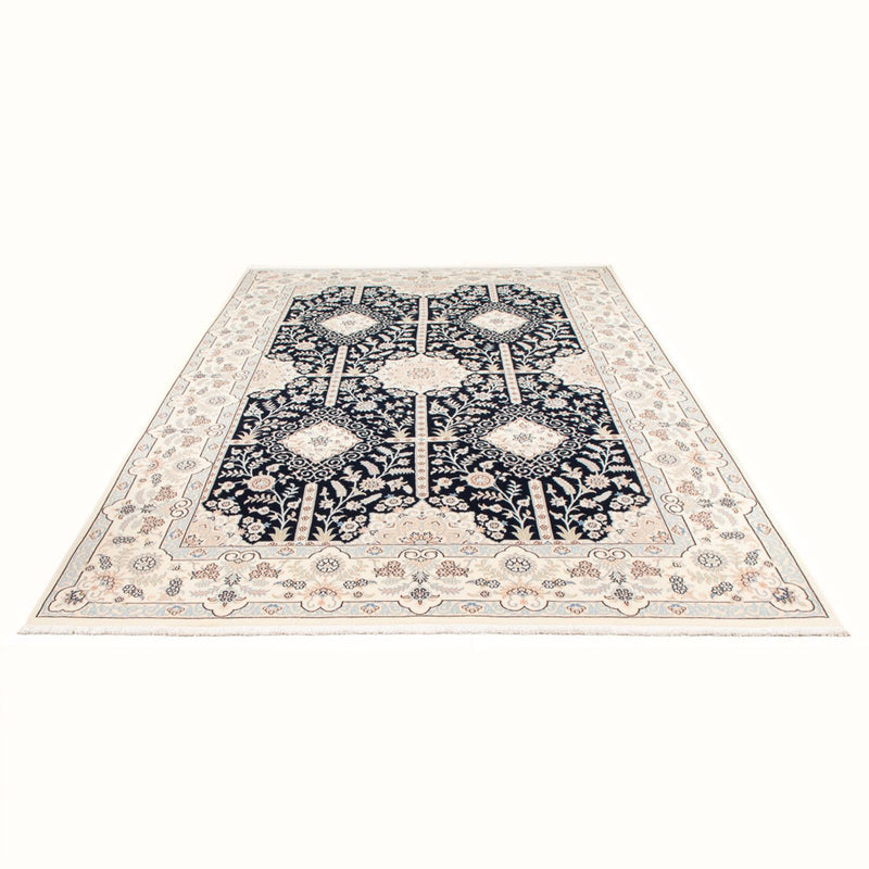 Tapis persan - Nain - Premium - 294 x 198 cm - bleu foncé