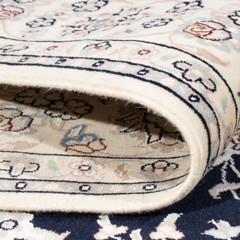 Tapis persan - Nain - Premium - 196 x 150 cm - bleu foncé