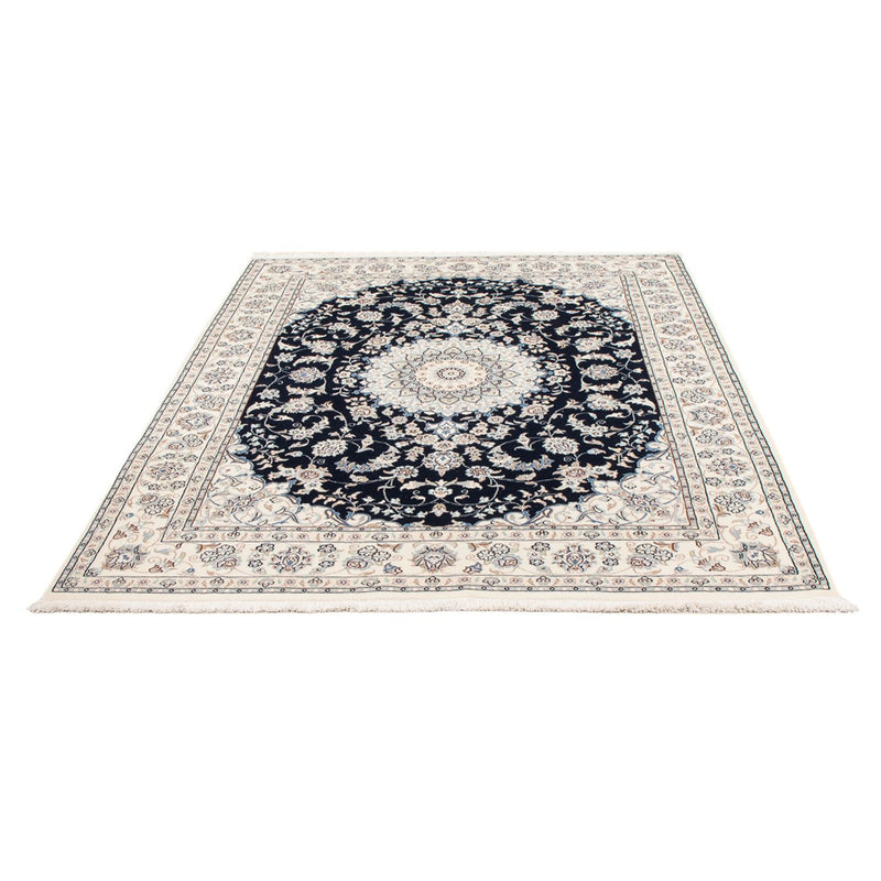 Tapis persan - Nain - Premium - 196 x 150 cm - bleu foncé